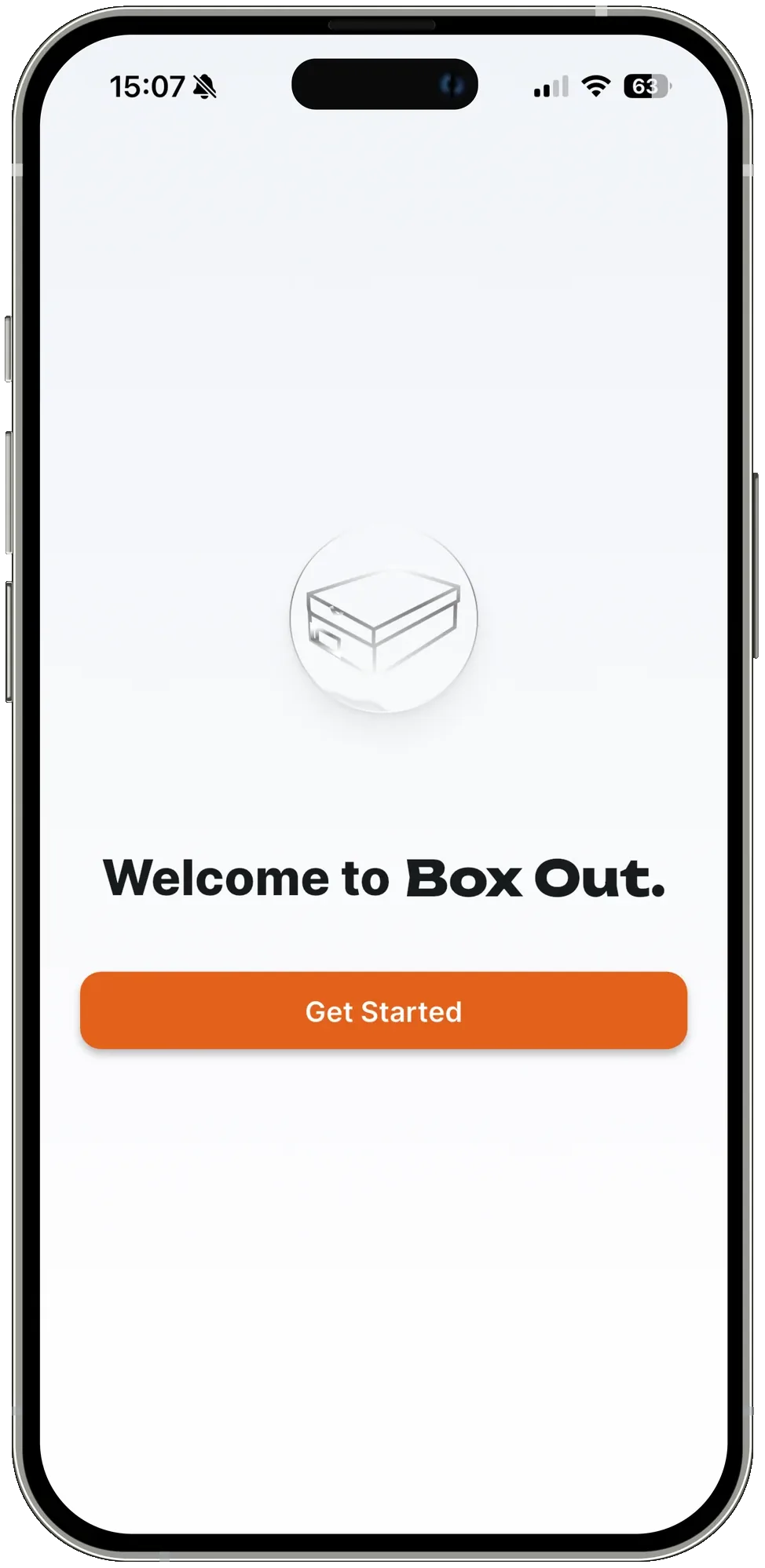 Box Out welcome screen